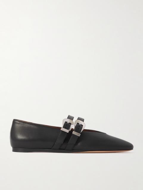 LE MONDE BÉRYL Claudia Leather Mary-jane Ballet Flats