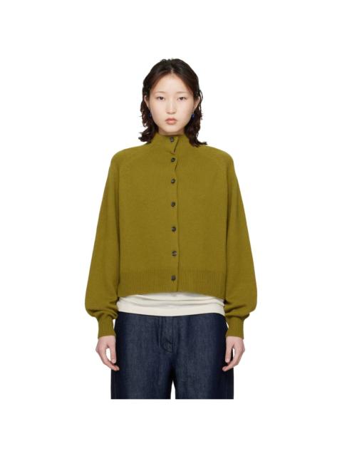 CORDERA Green Merino Wool Perkins Cardigan