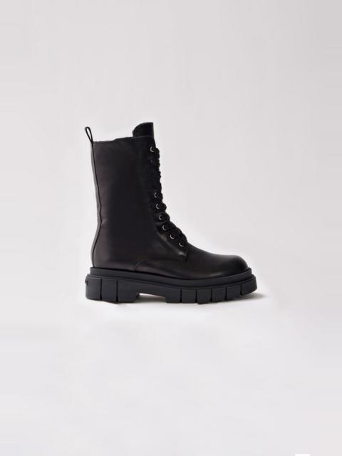 MACKAGE WARRIOR shearling-lined (R) Leather combat boot for women