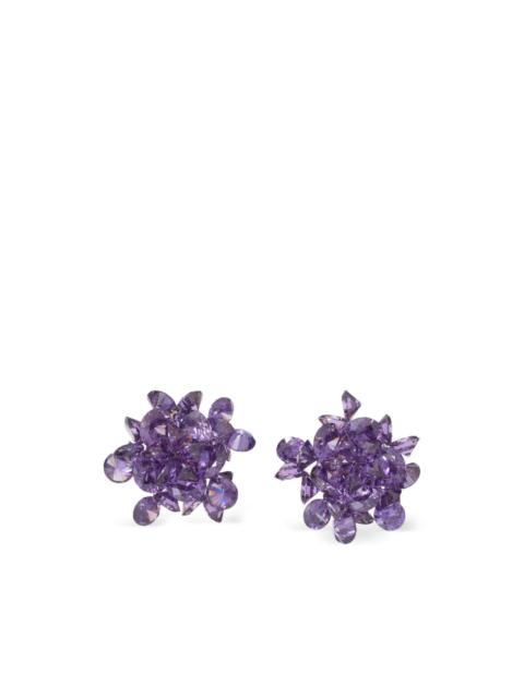 ROXANNE ASSOULIN Cubic Cluster clip-on earrings