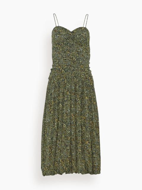 Isabel Marant Elisabeth Dress in Black/Yellow