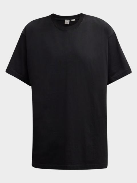 TOTEME Short-Sleeve Straight Cotton T-Shirt