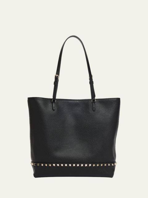 Valentino Medium Rockstud Grain Leather Tote Bag