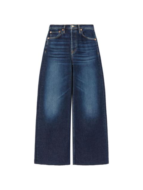 high-rise wide-leg jeans