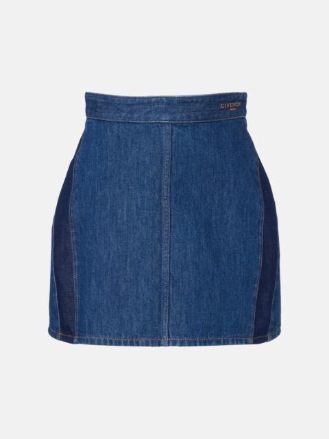 Givenchy Logo denim miniskirt