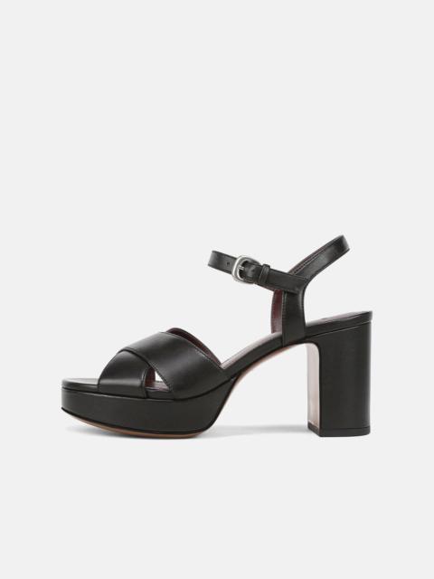 Vince Ericka Leather Platform Sandal