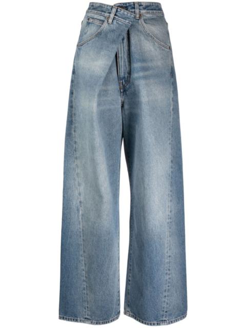 DARKPARK Ines asymmetric wide-leg jeans