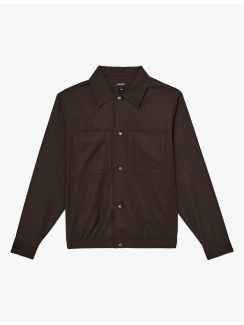 REISS Penge Pocket Brushed Woven Overshirt