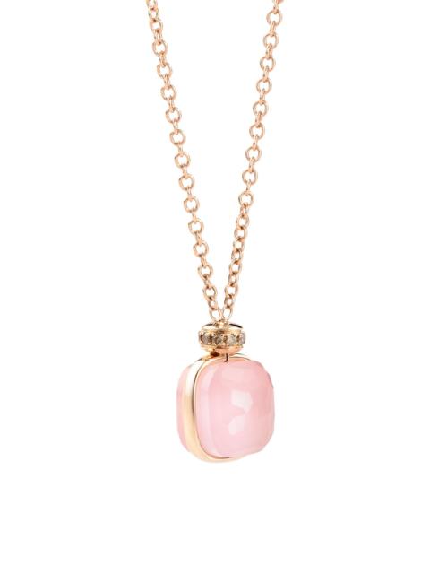 Pomellato Women's Nudo Classic 18K Rose Gold, Quartz, Chalcedony & Diamond Necklace