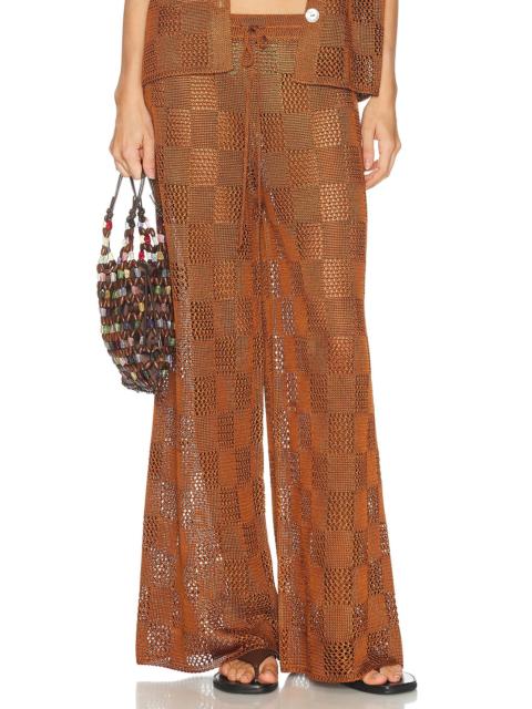 CALLE DEL MAR Checkers Pant