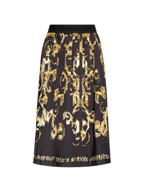 VERSACE JEANS COUTURE Chromo Couture pleated midi skirt