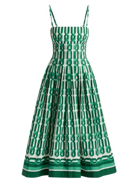 Cara Cara Women's Sea Island Printed Fit & Flare Midi-Dress - Martin Geo