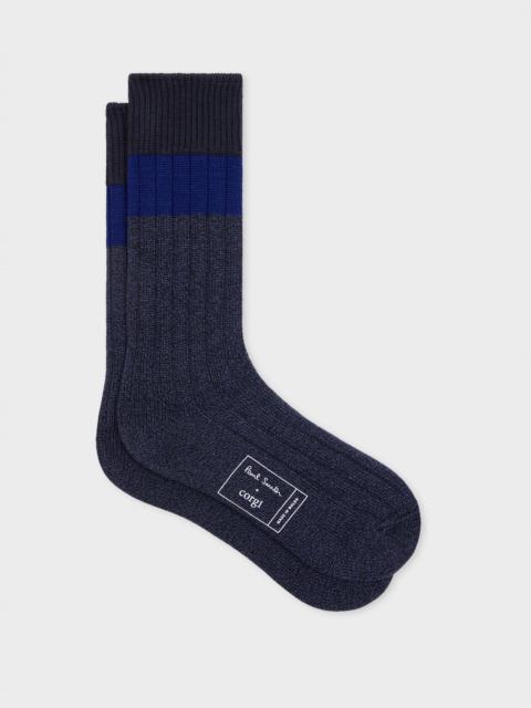 Paul Smith Blue Cotton Socks
