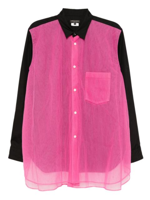 Comme des Garçons Homme Plus contrast-color shirt
