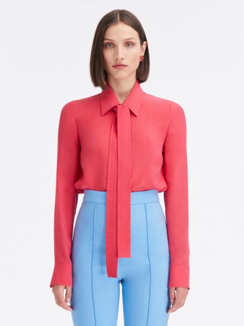 Oscar de la Renta CREPE DE CHINE BLOUSE