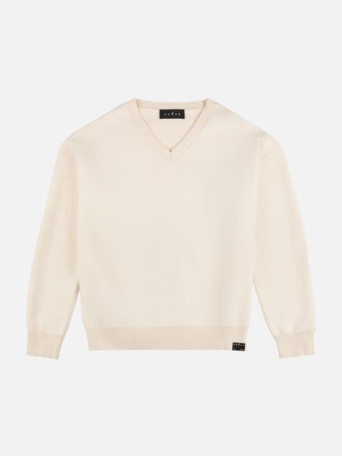 HOGAN V-neck pullover in doubled knit