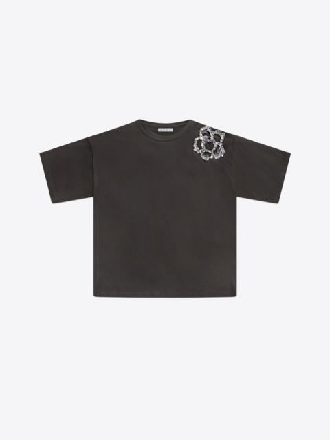 AREA CRYSTAL CLUSTER FLOWER T-SHIRT