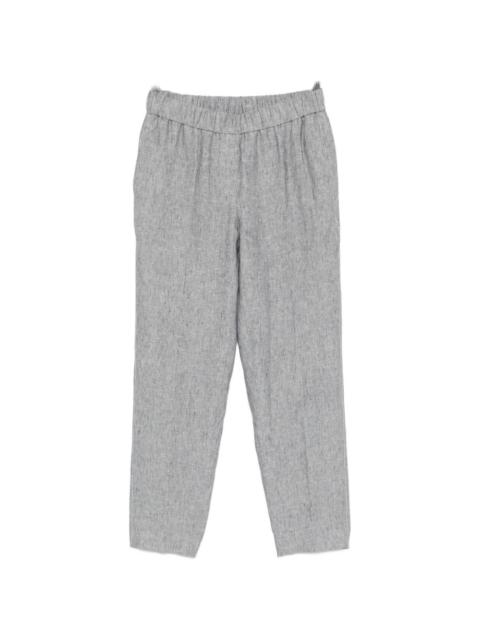 PESERICO elasticated-waistband tapered trousers