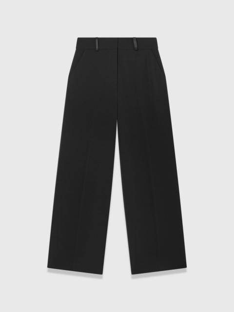 THE FOLD Clever Crepe Cropped Adelaide Wide-Leg Trousers