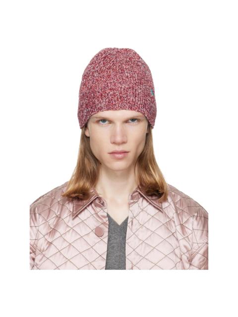 Dries Van Noten Red Embroidered Beanie