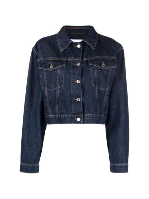 MSGM spread-collar denim jacket