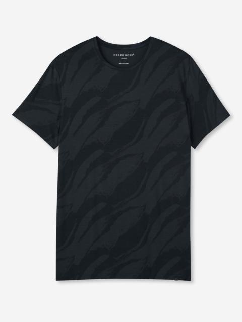 Men's T-Shirt London 8 Micro Modal Black