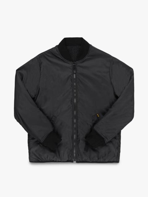 Iron Heart REVERSIBLE FLEECE JACKET - BLACK