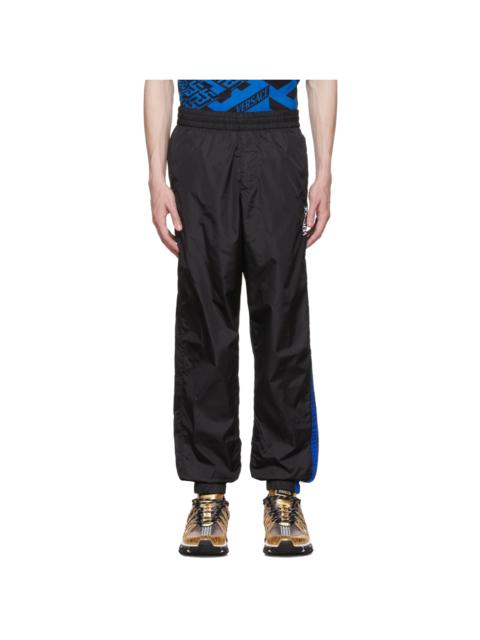 Black Nylon Track Pants