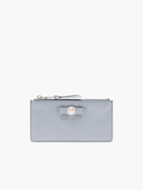 Miu Miu Madras leather envelope wallet