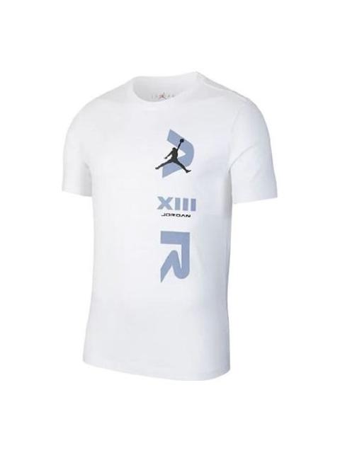 Jordan Air Jordan LEGACY AJ13 Short Sleeve Sports White CW0796-100
