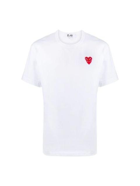 Comme des Garçons PLAY COMME des GARCONS PLAY Basic T-Shirt Red Family Heart 'White' P1T288-2
