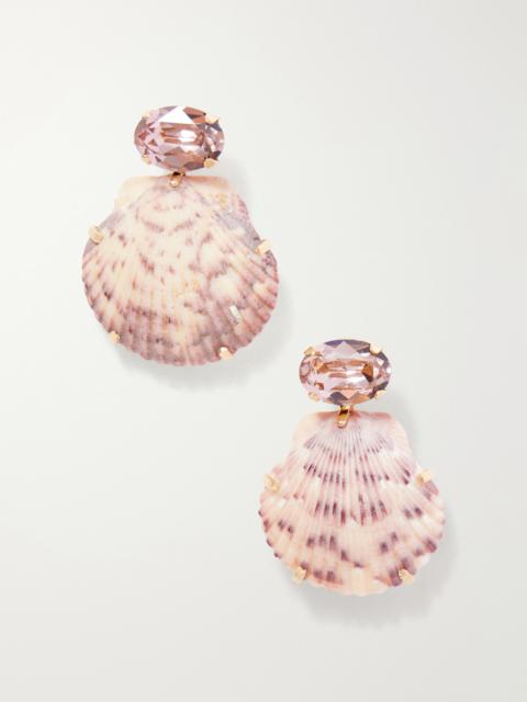 Jennifer Behr Kauai Seashell-embellished Gold-tone Earrings