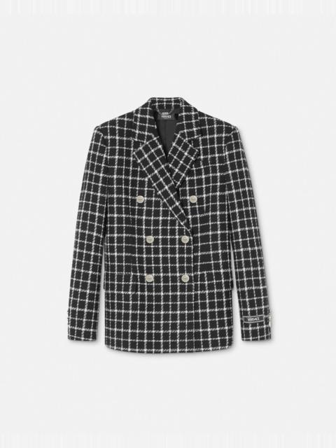 VERSACE Tweed Slim Masculine Blazer