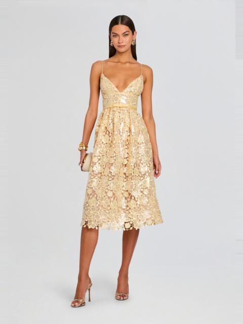 RETROFÊTE EULALIA SEQUIN LACE DRESS