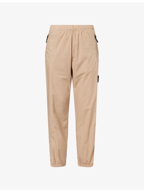 Stone Island Paracadute Brand-Badge Cotton Jogging Bottoms
