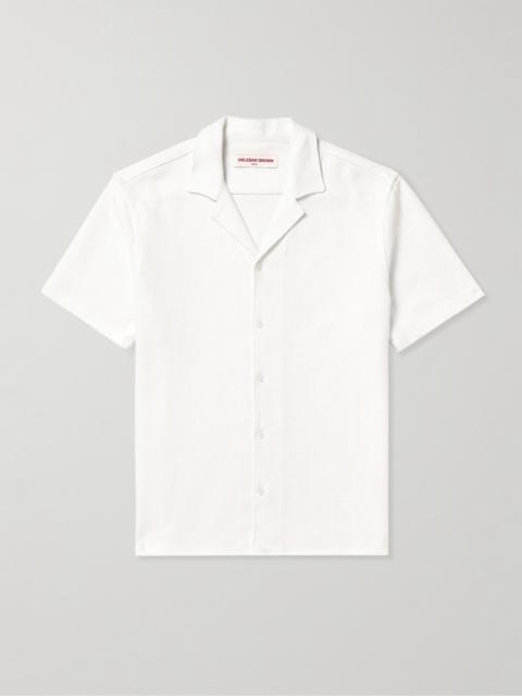 ORLEBAR BROWN Maitan Camp-Collar Crocheted Cotton Shirt