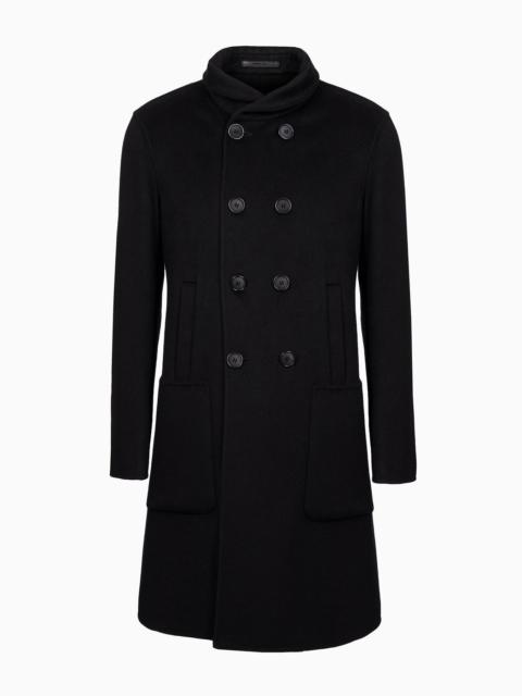 GIORGIO ARMANI Icon double-breasted coat in double cashmere