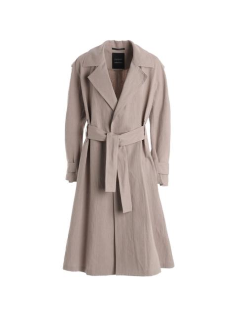 Yohji Yamamoto C/Li belted trench coat