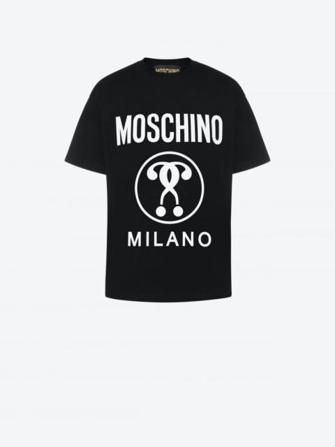 DOUBLE QUESTION MARK STRETCH JERSEY T-SHIRT