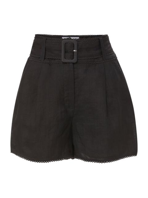 VERONICA BEARD HOBBES STRETCH-LINEN SHORT
