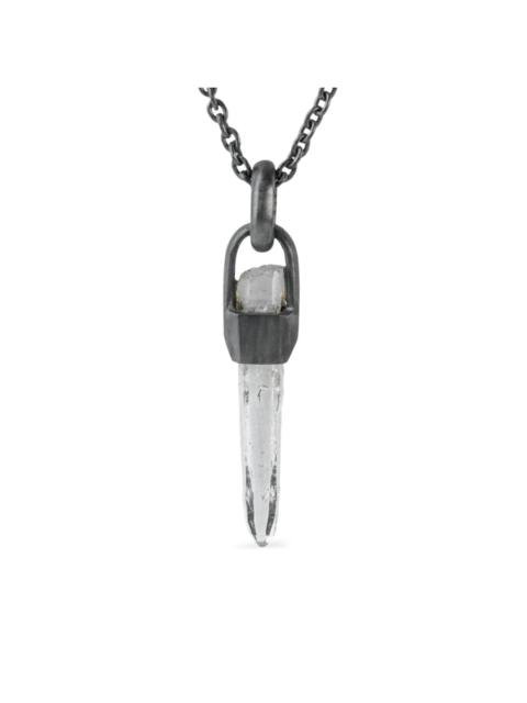 Parts of Four sterling silver Talisman Quartz necklace