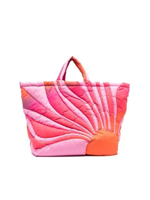 ERL Sunset puffer tote bag