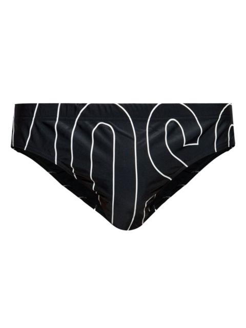 Moschino logo swim trunks