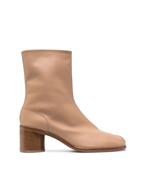 Tabi leather ankle boots