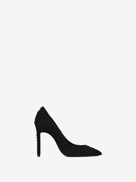 SAINT LAURENT anja pumps in bouclé tweed