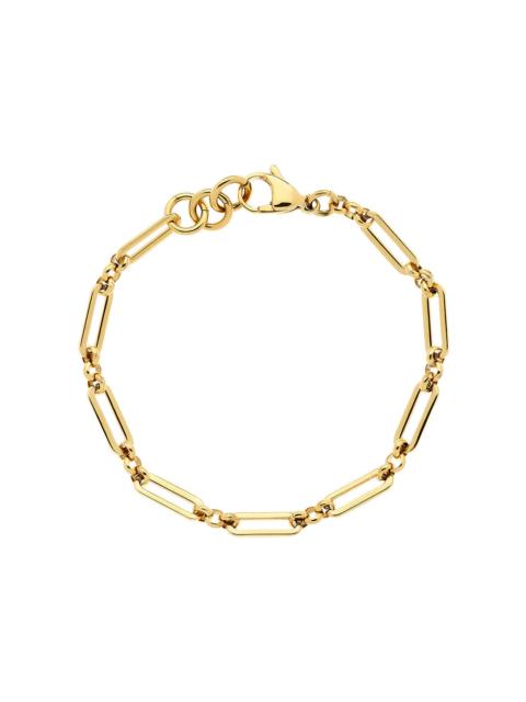 MELISSA ODABASH GOLD MIXED LINK CHAIN BRACELET