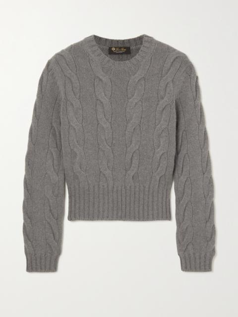 Loro Piana Cable-knit Cashmere Sweater