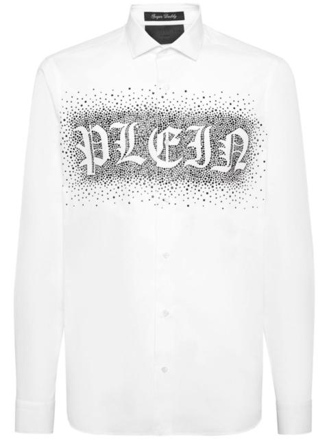 PHILIPP PLEIN logo-print long-sleeve shirt