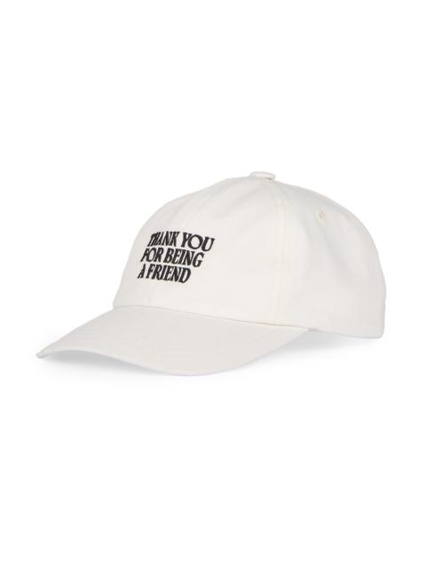 AMI Paris Men's Friend Cotton Baseball Cap - Blanc Creme
