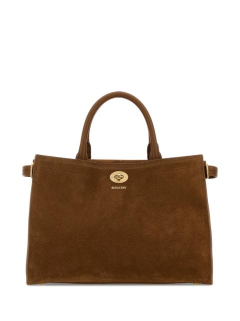 Burberry Brown suede small Cotswolds handbag